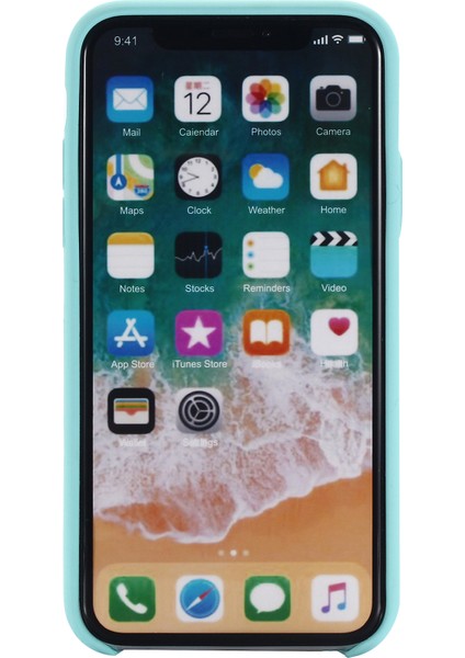 iPhone Xs Max 6.5 Inç Için Kenar Sarılı Sıvı Silikon Kılıf Kabuğu-Camgöbeği (Yurt Dışından) modelleri