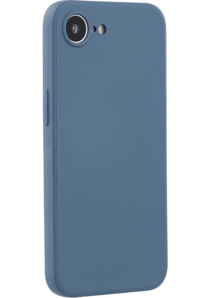 iPhone 16E Kılıf Tpu Arka Yumuşak Çizilmez Fiber Astar Telefon Kılıfı-Safir (Yurt Dışından)
