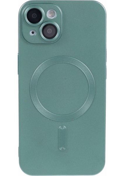 iPhone 13 Ince Tpu Kılıf Ka Telefon Kılıfı Lens Filmi ile Magsafe-Green ile Uyumlu (Yurt Dışından)