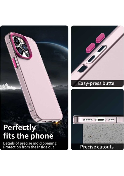 iPhone 15 Pro Kılıf Pc+Tpu+Pet Mat Düşmeye Karşı Telefon Arka Kapağı-Kırmızı (Yurt Dışından) fırsatları