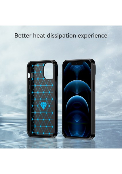 1.8mm Karbon Fiber Fırçalanmış Doku Esnek Tpu Telefon Arka Kılıfı Koruyucu Kılıf iPhone 13 Mini 5.4 Inç-Siyah (Yurt Dışından) fırsatları