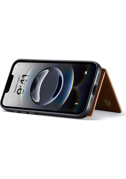 Dg.mıng M2 Serisi iPhone 16E Kılıf Pu+Pc+Tpu Telefon Kılıfı Çıkarılabilir Cüzdan-Kahverengi (Yurt Dışından) fırsatları