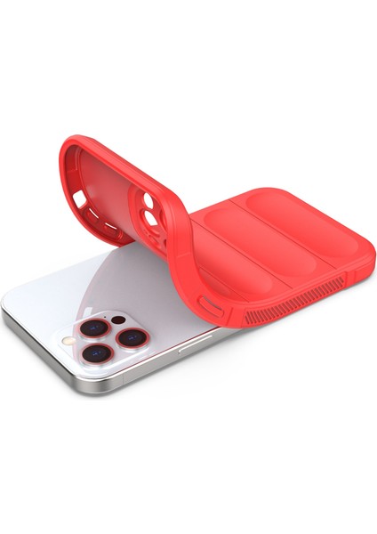 iPhone 12 Pro Max 6.7 Inç Tpu Telefon Koruyucu Kılıf, Düşmeye Karşı Dayanıklı Arka Kabuk Kılıfı-Kırmızı (Yurt Dışından) modelleri