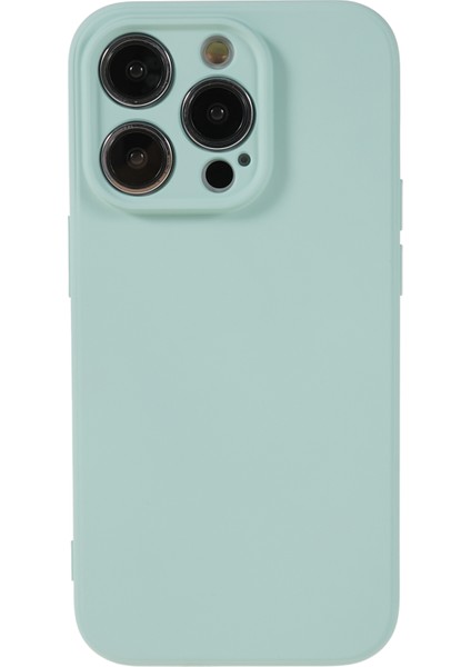 iPhone 15 Pro Için Kalaştırılmış Şeker Rengi Kabuk Yumuşak Tpu+Fiber Astarlı Telefon Kılıfı Telefon Kılıfı-Bebek Mavisi (Yurt Dışından) modelleri