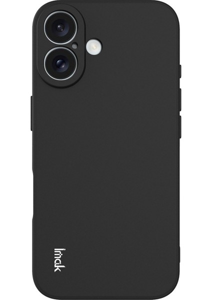 Imak Uc-4 Serisi iPhone 16 Tpu Kılıf Yumuşak Telefon Kılıfı Düz ​​kenar-Siyah (Yurt Dışından) modelleri