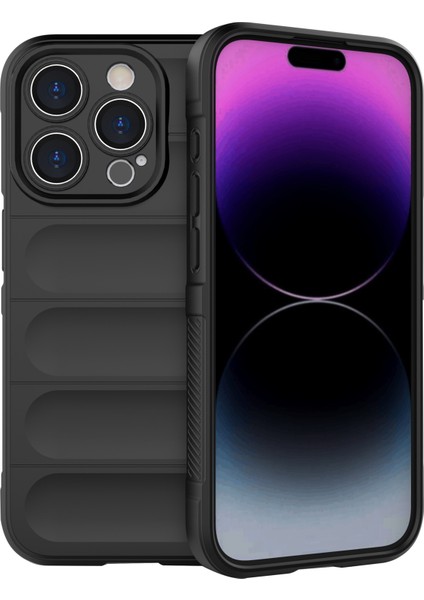 iPhone 15 Pro Max Için Çizilmeye Karşı Dayanıklı Tpu Cep Telefonu Kılıfı Düşmeye Karşı Dayanıklı Telefon Arka Kapağı-Siyah (Yurt Dışından)