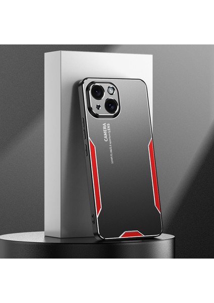 iPhone 15 Plus Kılıf Alüminyum Alaşım + Tpu + Pc Mat Kaplama Akıllı Telefon Kılıfı-Kırmızı (Yurt Dışından) indirimleri