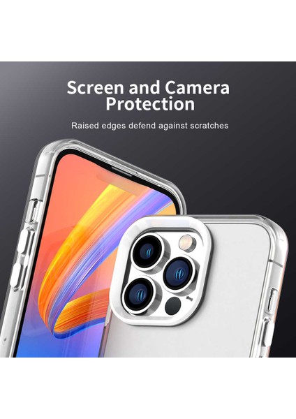 iPhone 14 Pro Kılıf Pc+Tpu+Pet Mat Düşmeye Karşı Telefon Arka Kapağı-Beyaz (Yurt Dışından) indirimleri