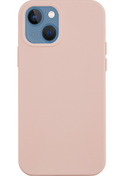 iPhone 14 6.1 Inç Silikon Telefon Kılıfı Tam Gövde Koruması Çizilmez Cep Telefonu Kılıfı-Pembe (Yurt Dışından)