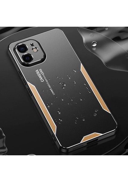 iPhone 12 Telefon Kılıfı Alüminyum Alaşım + Pc + Tpu Askeri Sınıf Darbeye Dayanıklı Kılıf - Kırmızı (Yurt Dışından) fiyatları