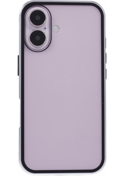 iPhone 16 Kılıfı Manyetik Tam Koruma Şeffaf Telefon Kılıfı-Gümüş (Yurt Dışından) fiyatları