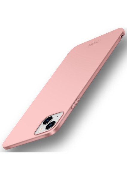 Mofı Shield Ince Buzlu Kaplama Yüzey Sert Plastik Cep Telefonu Arka Kılıf Koruyucu iPhone 13 6.1 Inç-Gül Altını (Yurt Dışından)