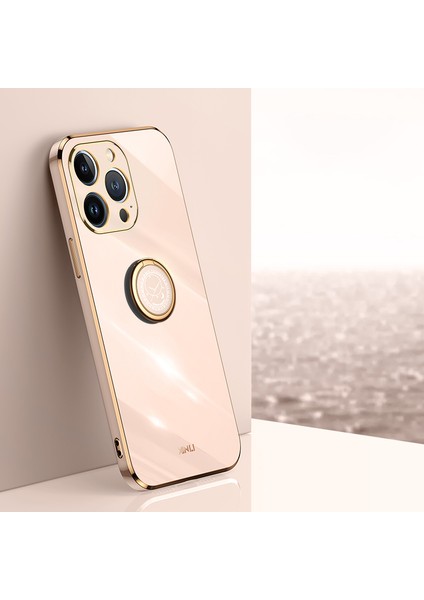 Xınlı iPhone 15 Pro Max Anti-Düşme Halkası Destekli Telefon Kılıfı Elektrokaplama Tpu Kapak-Pembe (Yurt Dışından) indirimleri