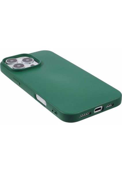 iPhone 16 Pro Max Tpu Kılıf Darbeye Dayanıklı Yumuşak Tpu Fiber Astarlı Telefon Kılıfı-Ordu Yeşili (Yurt Dışından) fırsatları