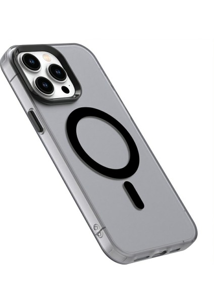 Candy Series iPhone 13 Pro Kılıfı Magsafe Pc+Tpu+Pet Düşmeye Karşı Telefon Kılıfı ile Uyumlu-Siyah (Yurt Dışından) modelleri