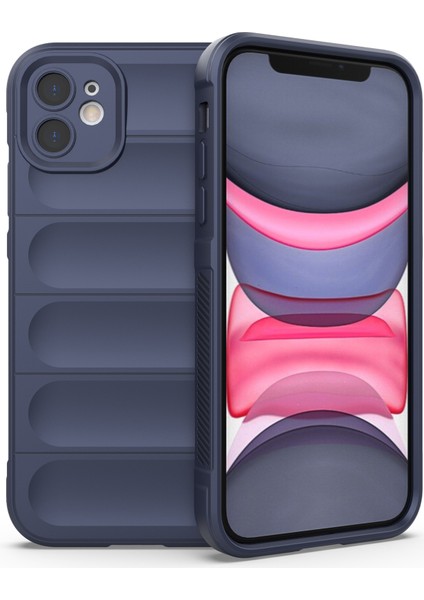 iPhone 11 Telefon Kılıfı Için Çizilmez Yumuşak Tpu Sağlam Arka Kapak-Koyu Mavi (Yurt Dışından)