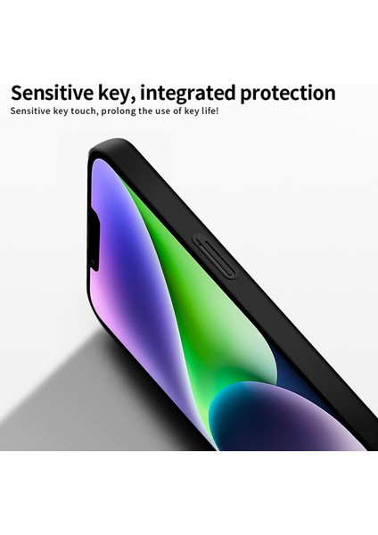 Mofı Jk Pc ​​series-1 Shield iPhone 14 Plus 6.7 Inç Mat Telefon Kılıfı Sert Pc Parmak Izi Önleyici Kılıf Kayışlı-Siyah (Yurt Dışından) fırsatları