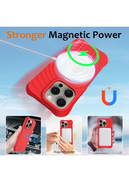 iPhone 12/12 Pro Koruyucu Kılıf Yumuşak Sıvı Silikon Telefon Kılıfı Magsafe-Red ile Uyumlu (Yurt Dışından) modelleri