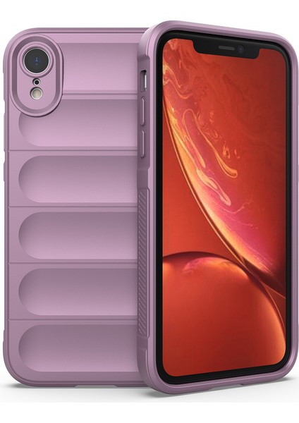 iPhone Xr Kılıf Düşmeye Karşı Yumuşak Tpu Sağlam Telefon Arka Kapağı-Açık Mor (Yurt Dışından)