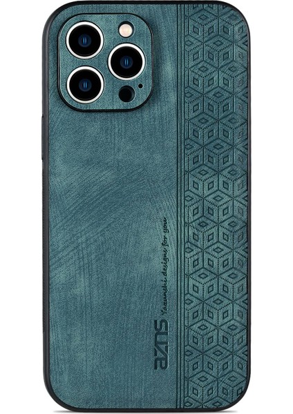 Azns Darbeye Dayanıklı Telefon Kılıfı iPhone 14 Pro Max 6.7 Inç, Pu Deri Kaplamalı Tpu Aşınmaya Dayanıklı Cep Telefonu Kılıfı-Yeşil (Yurt Dışından) fiyatları