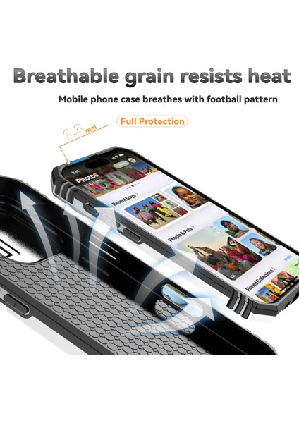 iPhone 16 Pro Kılıf Halkalı Kickstand Pc+Tpu Telefon Kılıfı Camshield-Gümüş (Yurt Dışından) fırsatları