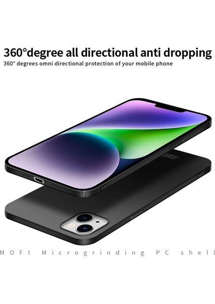 Mofı Jk Pc ​​series-1 Shield iPhone 14 Plus 6.7 Inç Mat Telefon Kılıfı Sert Pc Parmak Izi Önleyici Kılıf Kayışlı-Mavi (Yurt Dışından) fırsatları