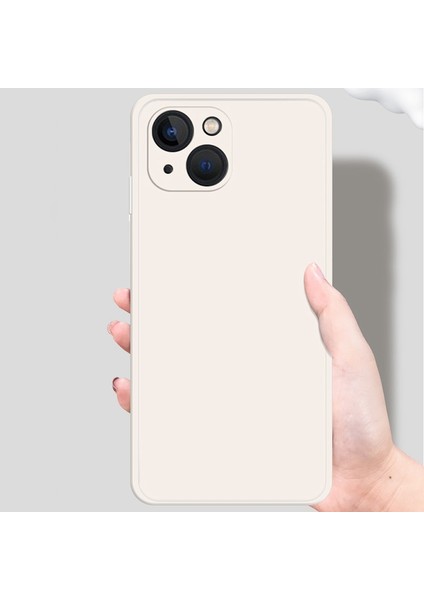 iPhone 13 6.1 Inç Düz Kenar Ka Tpu Koruyucu Kılıf Mikrofiber Astar Düz Renk Akıllı Telefon Düşmeye Lı Kılıf-Siyah (Yurt Dışından) modelleri