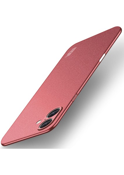 Mofı Shield Mat Serisi iPhone 16 Plus Kılıf Pc Telefon Kılıfı Slim Fit-Kırmızı (Yurt Dışından)