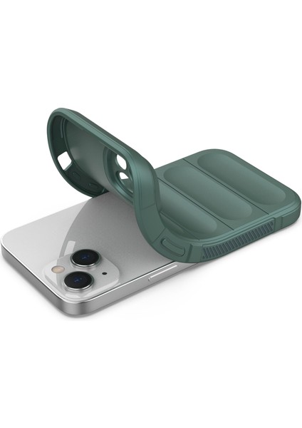 iPhone 14 6.1 Inç Yumuşak Tpu Kılıf Sağlam Arka Darbe Emici Cep Telefonu Koruyucu Kapak-Yeşil (Yurt Dışından) modelleri