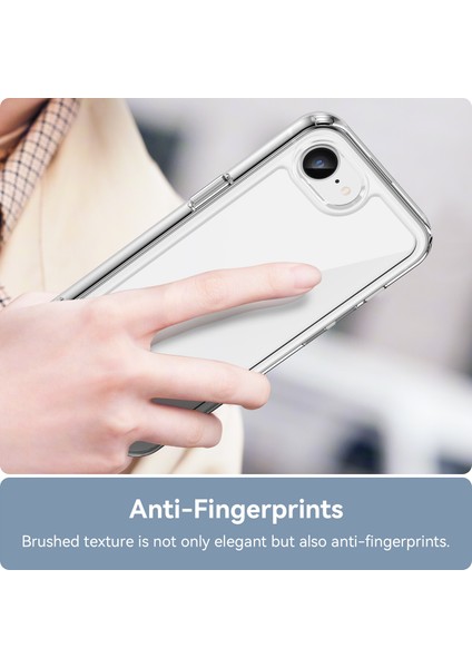 iPhone 16E Şeffaf Arka Kılıf Renkli Çerçeve Tpu+Akrilik Telefon Kılıfı-Şeffaf (Yurt Dışından) fırsatları
