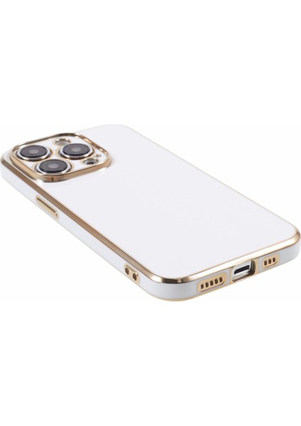 iPhone 12 Pro Max Kılıf Parlak Tpu Telefon Kılıfı Hassas Kesikler 6d Elektrokaplama-Beyaz (Yurt Dışından) fırsatları
