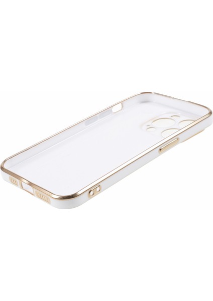 iPhone 12 Pro Max Kılıf Parlak Tpu Telefon Kılıfı Hassas Kesikler 6d Elektrokaplama-Beyaz (Yurt Dışından) indirimleri