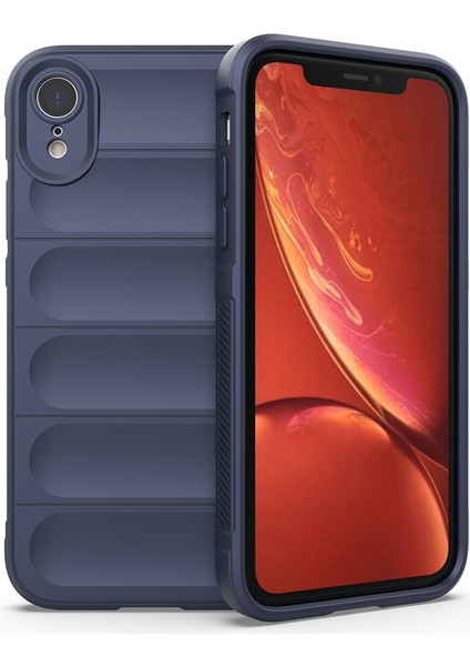 iPhone Xr Kılıf Düşmeye Karşı Yumuşak Tpu Sağlam Telefon Arka Kapağı-Koyu Mavi (Yurt Dışından)