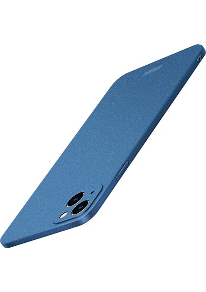 Mofı Shield Mat Serisi iPhone 14 Plus 6.7 Inç Düşme Korumalı Telefon Kılıfı Sert Pc Arka Kapak-Mavi (Yurt Dışından)