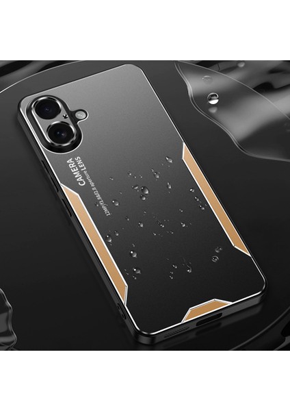 iPhone 16 Telefon Kılıfı Alüminyum Alaşımlı Tpu Pc Arka Kapak-Gümüş (Yurt Dışından) fırsatları
