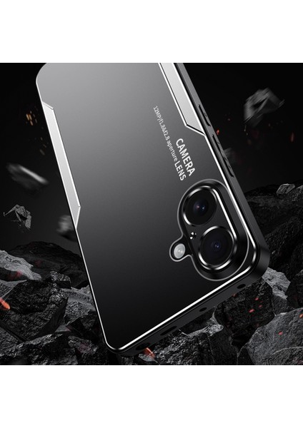 iPhone 16 Telefon Kılıfı Alüminyum Alaşımlı Tpu Pc Arka Kapak-Gümüş (Yurt Dışından) indirimleri