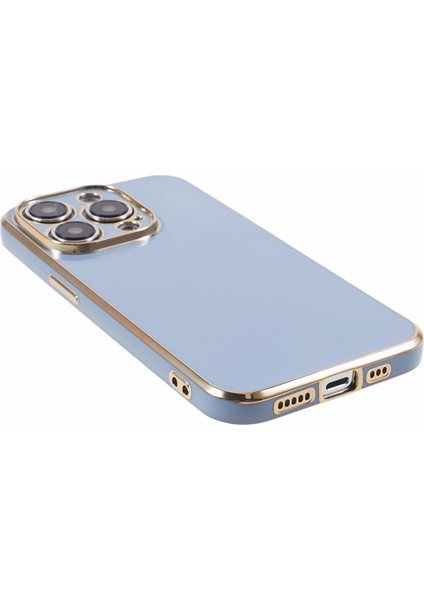 iPhone 12 Pro Max Kılıf Parlak Tpu Telefon Kılıfı Hassas Kesikler 6d Elektrokaplama-Mavi (Yurt Dışından) fırsatları