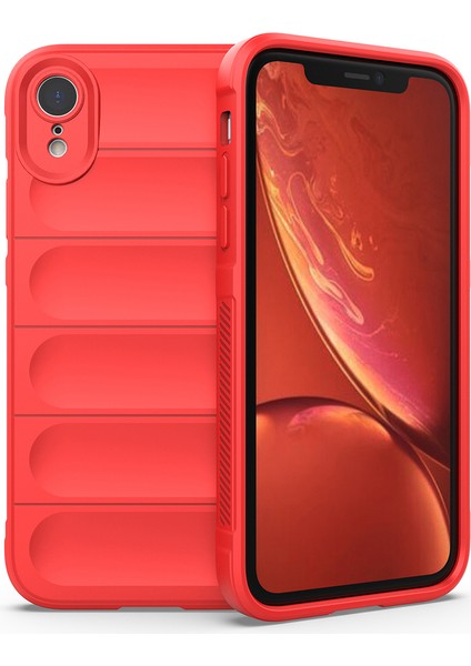 iPhone Xr Kılıf Düşmeye Karşı Yumuşak Tpu Sağlam Telefon Arka Kapağı-Kırmızı (Yurt Dışından)