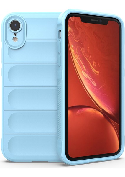 iPhone Xr Kılıf Düşmeye Karşı Yumuşak Tpu Sağlam Telefon Arka Kapağı-Bebek Mavisi (Yurt Dışından)