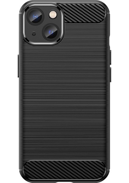 iPhone 14 Plus 6.7 Inç Karbon Fiber Doku Tpu Kapaklı Fırçalanmış Ince Kılıf Çizilmeye Dayanıklı Cep Telefonu Kılıfı-Siyah (Yurt Dışından) modelleri