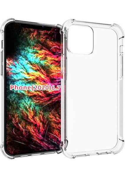 Apple iPhone 12 Pro Max 6.7 Inç Darbeye Dayanıklı Kaymaz Tpu Telefon Kılıfı Için (Yurt Dışından)