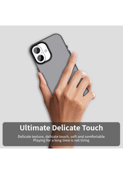iPhone 16 Kılıfı Pc+Tpu+Pet Mat Düşmeye Karşı Telefon Arka Kapağı-Siyah (Yurt Dışından) indirimleri
