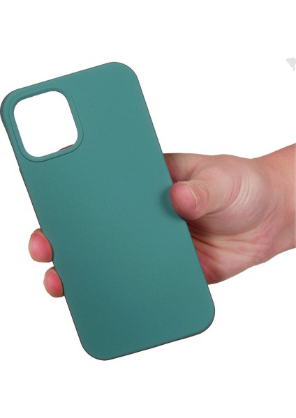 Iyi Korunmuş Çizilmez Sıvı Silikon Telefon Arka Kılıfı iPhone 13 6.1 Inç-Çam Iğnesi Yeşili (Yurt Dışından) modelleri