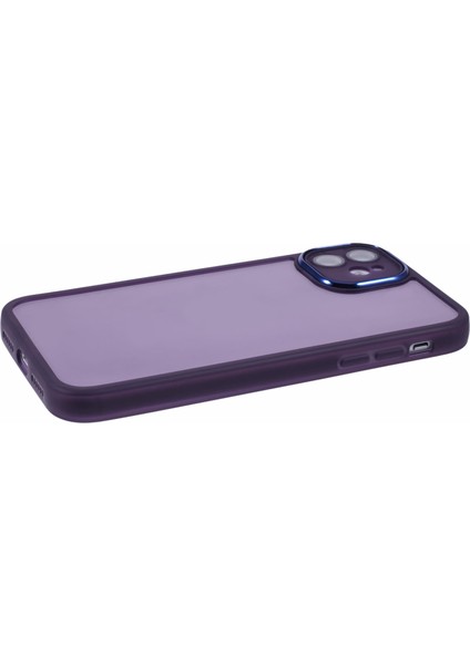 Dksm Serisi iPhone 12 Kılıfı Elektrokaplama Kamera Çerçevesi Tpu Telefon Kılıfı-Şeffaf Mor (Yurt Dışından) indirimleri