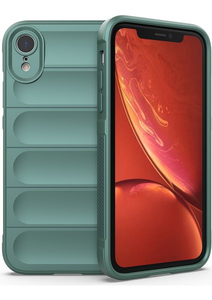 iPhone Xr Kılıf Düşmeye Karşı Yumuşak Tpu Sağlam Telefon Arka Kapağı-Yeşil (Yurt Dışından)