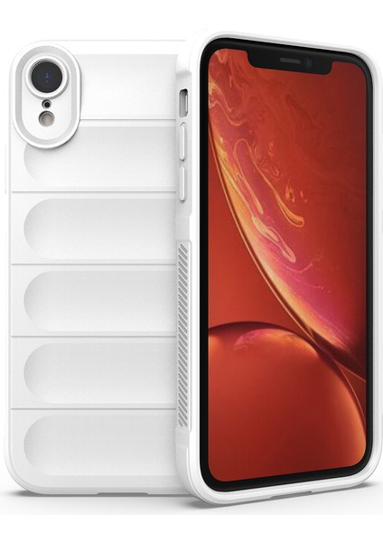 iPhone Xr Kılıf Düşmeye Karşı Yumuşak Tpu Sağlam Telefon Arka Kapağı-Beyaz (Yurt Dışından)