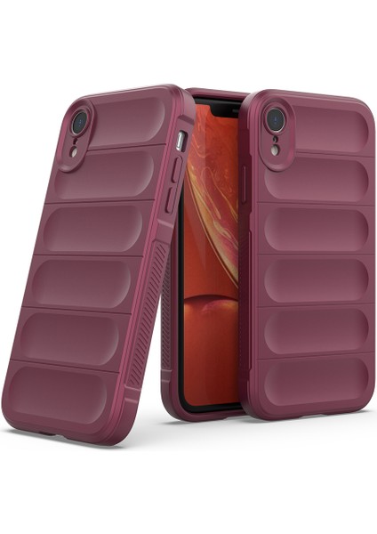 iPhone Xr Kılıf Düşmeye Karşı Yumuşak Tpu Sağlam Telefon Arka Kapağı-Şarap Kırmızısı (Yurt Dışından) fırsatları