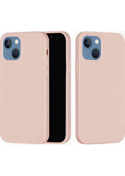 Iyi Korunmuş Çizilmez Sıvı Silikon Telefon Arka Kılıfı Telefon Kılıfı iPhone 13 6.1 Inç-Pembe (Yurt Dışından) fırsatları