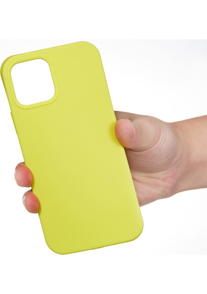 Iyi Korunmuş Çizilmez Sıvı Silikon Telefon Arka Kılıfı iPhone 13 6.1 Inç-Sarı (Yurt Dışından) modelleri