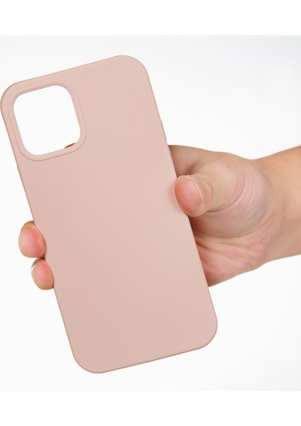Sıvı Silikon Düz Renk Koruyucu Telefon Kılıfı iPhone 13 Pro Max 6.7 Inç-Pembe (Yurt Dışından) modelleri